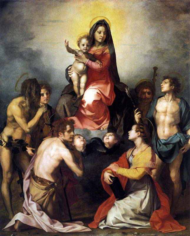 Virgin and Child in Glory with Six Saints 